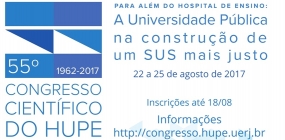 Vem aí o 55º Congresso Científico do Hospital Universitário Pedro Ernesto