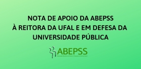 Nota de apoio da ABEPSS à reitora da Ufal e em defesa da universidade pública