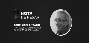Nota de pesar pela morte do professor José Adelantado