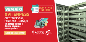 Vem aí o XVII ENPESS: de 14 a 17 de dezembro, no Rio de Janeiro